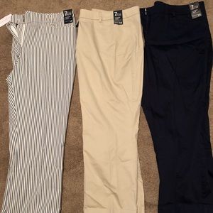 3pc Cuffed Crop Pants